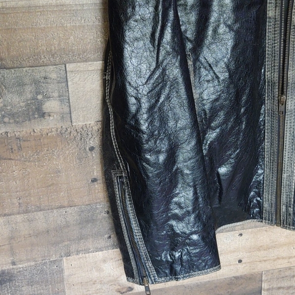 Cody James Moto Buffalo leather Jacket sz Med Mens - Picture 6 of 12